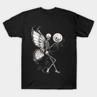 Fairy skeletons surrealist tattoo. T-Shirt